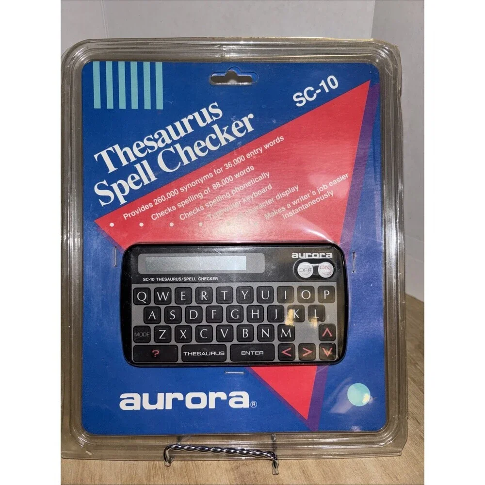 Vintage Aurora SC-10 Thesaurus Spell Checker NEW OLD STOCK 1989
